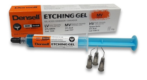 Gel Acido Grabador Etching Gel Jeringa Densell 12g Dental