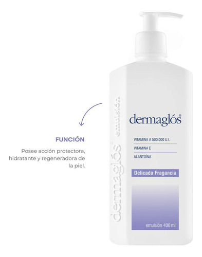 Dermaglós Delicada Fragancia Emuls.x 400 Ml Floral