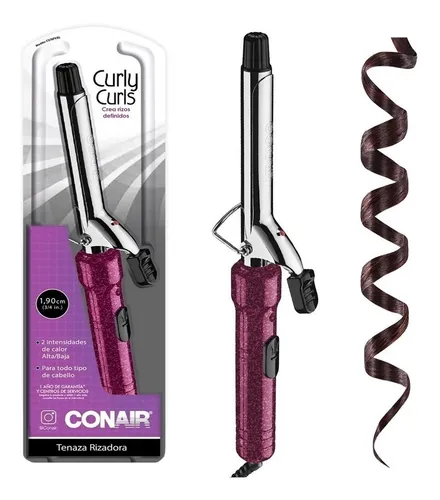 Rizadora De Cabello Conair Delgada Cromada Ferro Tenaza Pelo