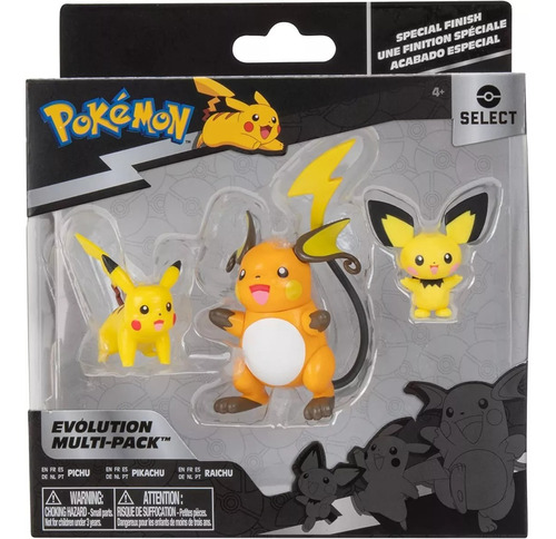 Pokemon Select Evolution Multi-pack Pichu Pikachu Raichu