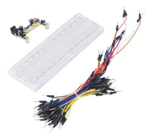 Breadboard Kit Electric 830 Puntos De Amarre Para Principian