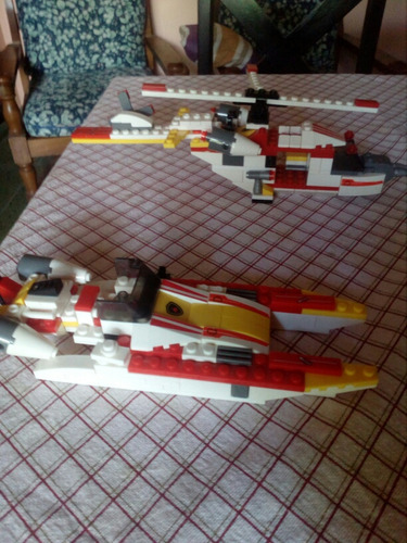 Juguete Juego Lego De Armar Elicoptero Y Lancha De Coleccion