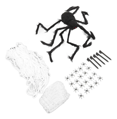 Tela De Araña Blanca De 5 M, Telaraña Y Terror De Arañas