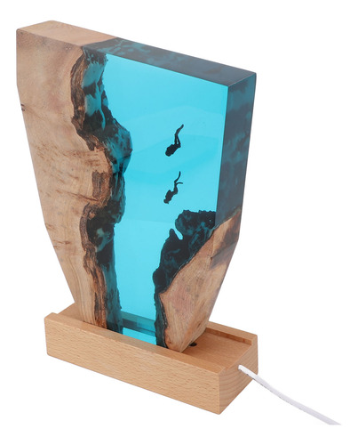 Adorno De Escritorio Diver Night, Colorido, Led Con Forma De