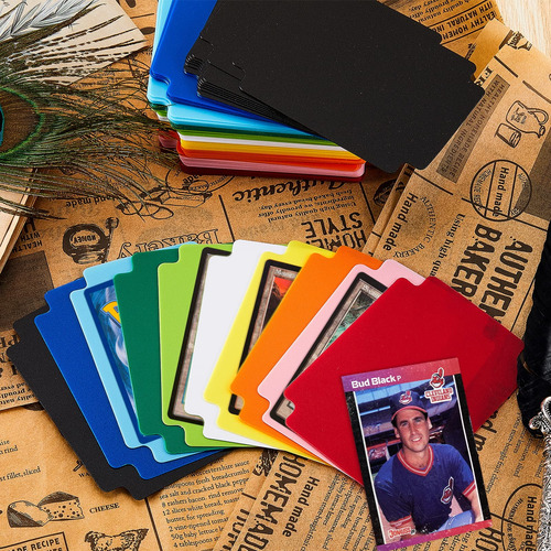 250 Divisores De Cartas Multicolores, Separadores De Tarjeta