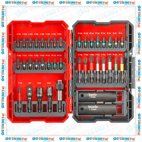 Juego De Puntas Impacto 39 Piezas Einhell Kwb + Maletín