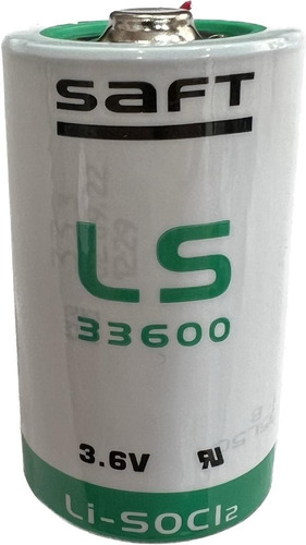Bateria Saft Ls33600 3,6v D 17ah Lithium