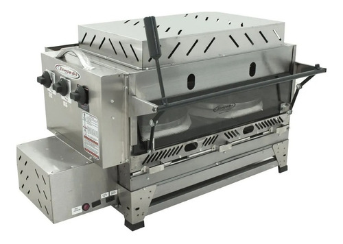 Pizzagrill Giratório Com Motor 715x425 C/ 2 Infra Vermelho