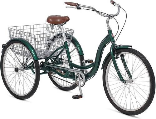 Triciclo Para Adulto De 26p Color Verde Marca Schwinn