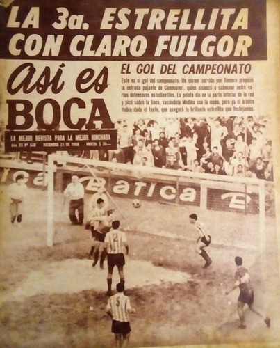 Así Es Boca 648 Boca 2 Banda Norte 0, Tercera, Año 1966