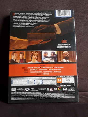 Dvd O Povo Contra O. J. Simpson - Box 4 Discos - Lacrado