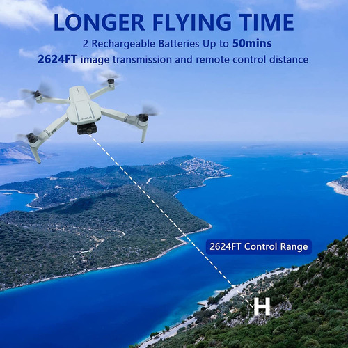 Pulumo Drone Artístico Con Cámara 4k Para Adultos, 56 Minuto