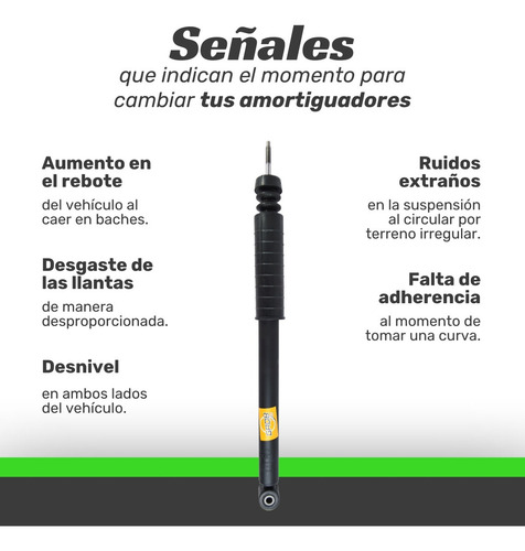 2 Amortiguadores Grob Versa 2012-2023 Traseros