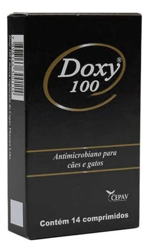 Doxy 100 Cepav Antimicrobiano Cães E Gatos 14 Comprimidos
