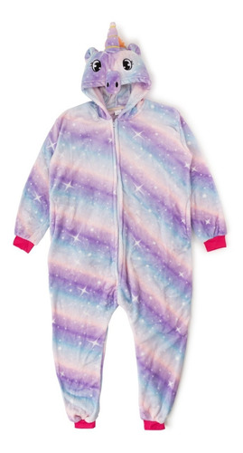 Pijama Multicolor Estrellas Unicornio Invierno Infantil Mono