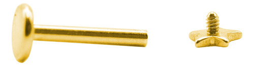 Piercing Labret Estrella Lbesgd Acero Quirurgico 316l 1un