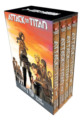 Libro Attack On Titan Season 1 Part 1 Manga Box Set Nuevo