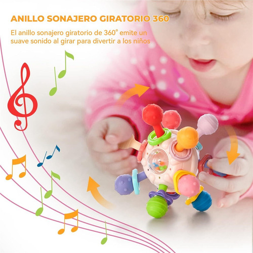 Sonajero Masticar Juguetes, Goma Dental Montessori Juguetes