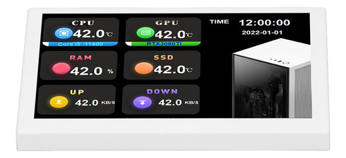 Pantalla De Temperatura Para Pc, Mini Pantalla Usb De 5 PuLG