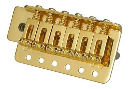 Ponte Para Stratocaster Com Tremolo Dourado Kit Completo