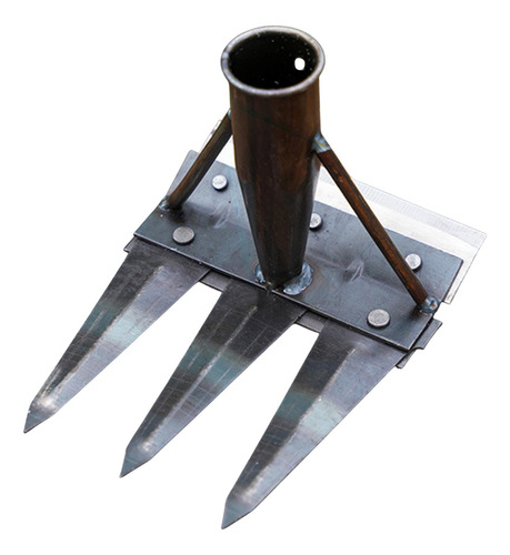 Garden Hoe Weeding Rake Manual Weeder Tool Hold 3 Dientes