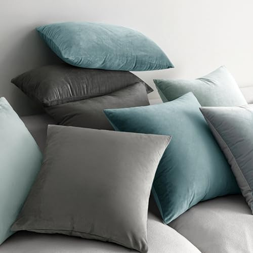 Juego 2 Fundas Almohada Terciopelo Decorativas Sofá Dormitor