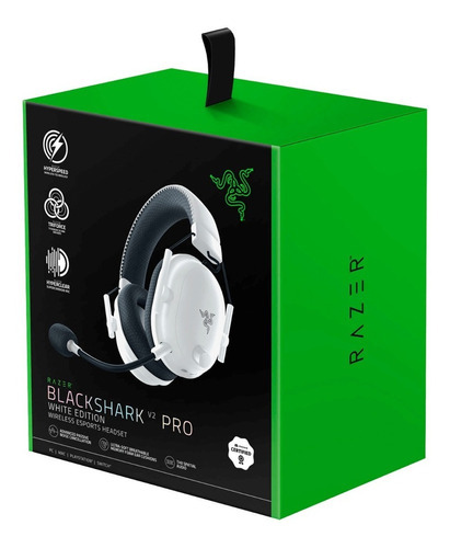 Auriculares inalámbricos Razer Blackshark V2 Pro White Wireless Thx 7.1 en color blanco