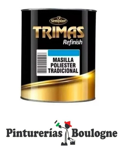 Masilla Plastica Tradicional Auto Trimas. Sinteplast 1 Kilo