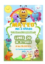 Comprar Invitación Editable En Powerpoint De Bichikids
