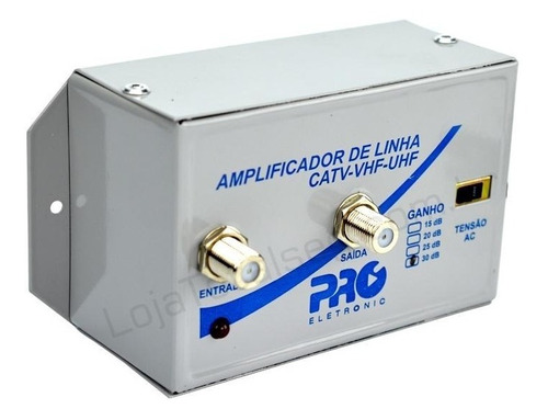 Amplificador De Linha 30db Pqal 3000 Proeletronic