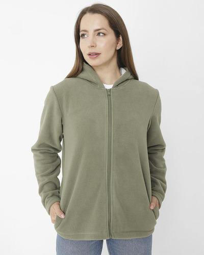 Polar W Full Zip Polar Fle Gris Mujer