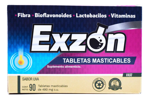 Exzon C/90 Tabletas Masticables Biomiral / Generico Nikzon