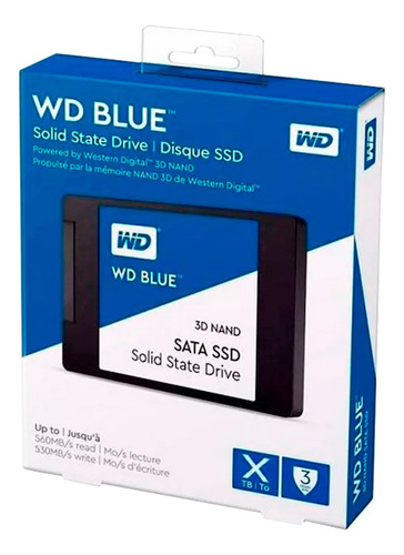 Disco Estado Solido Ssd 2tb Wd 3d Nand Sata 2.5'' 7mm Blue