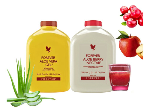 Pack De  Aloe Vera Gel Y Aloe Berry Nectar