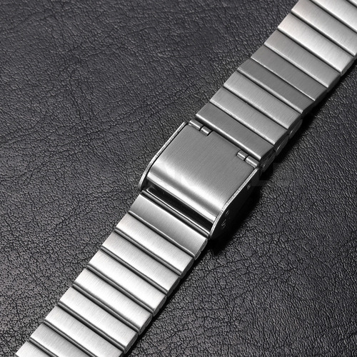 Correa De Reloj De Acero Inoxidable For Casio F-91w