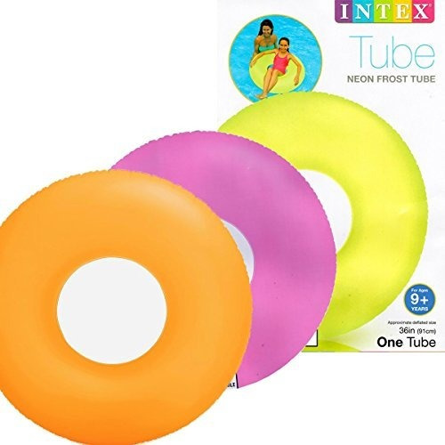 Intex Frost Tube Inflable Swin Pool 36 Color Puede Variar