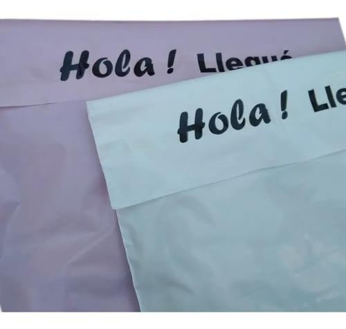 Imagen 2 de 3 de Bolsas Ecommerce Hola 30x45 Con Adhesivo Inviolable X50u