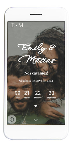 Invitación Para Bodas, Formato Web Para Celular