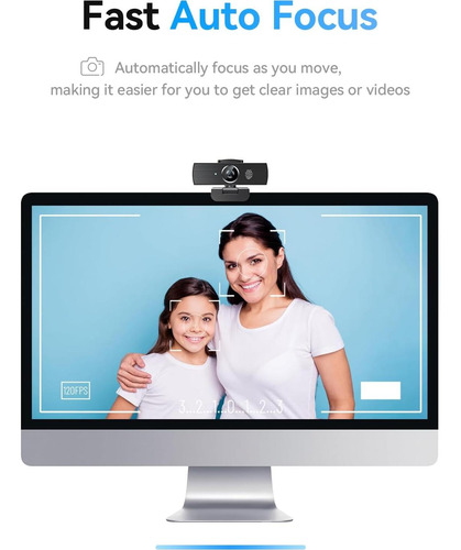Cámara Web Soomfon 4k 8mp Hd Autofoco Doble Micrófono