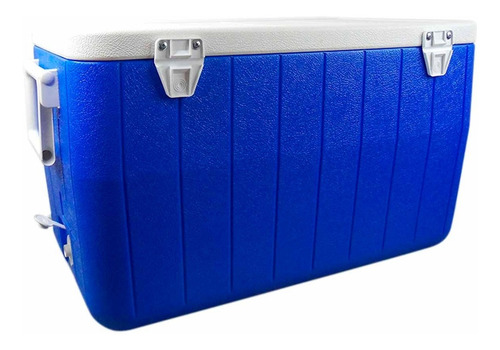 Imagen 5 de 10 de Hielera 48 Qt O 45 Lit Azul Con Asas Tapa Enfriador Coleman