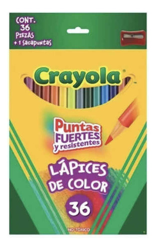 Lápices De Colores Crayola Premium Caja Con 36 Colores
