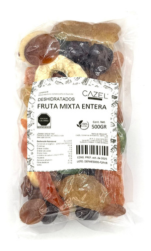 Fruta Mixta Deshidratada Coctél De Fruta Natural 500g