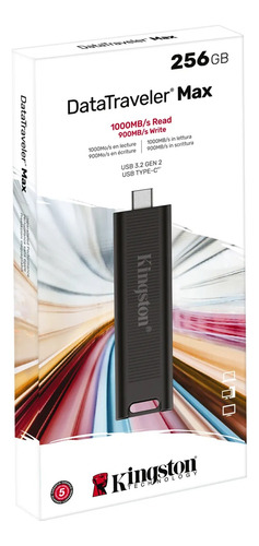 Pendrive Kingston Datatraveler Max 256gb Usb-c 3.2 Gen 2