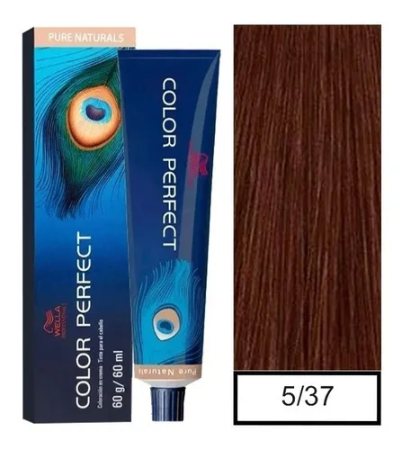 Wella-tintura Color Perfect 5/37 60gr + Oxidante De 60ml