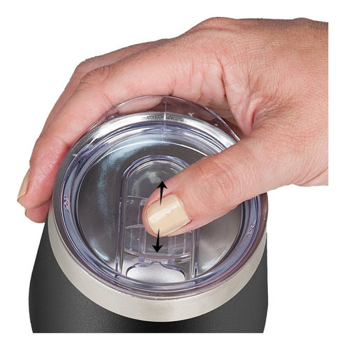 Vaso térmico Waterdog Copon 350 color negro 350mL