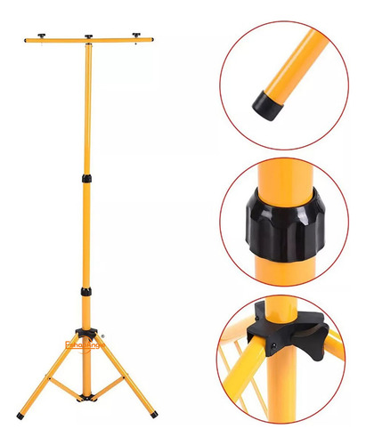 Atril Tripode Base Foco Led 220v Emergencia