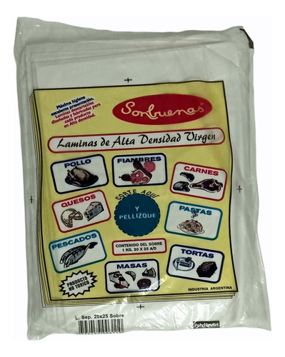 Folex Lamina Separador 20 X 25 X1kg. Apto Alimentos 