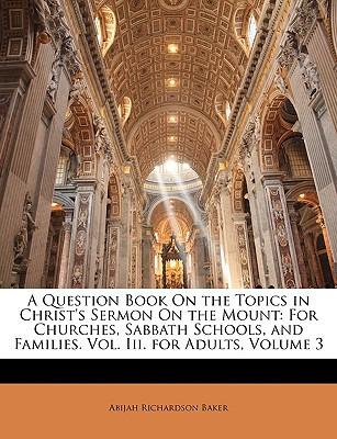 Libro A Question Book On The Topics In Christ's Sermon On...