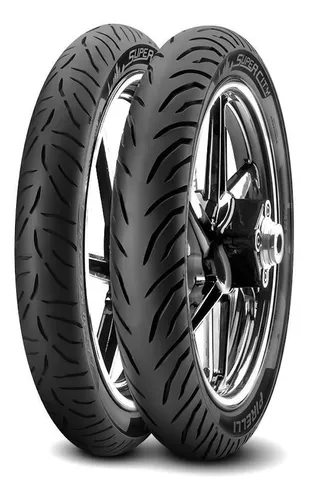 comprar Combo X 2 Cubiertas 275-18 Y 90\u002F90-18 Pirelli Super City Tl