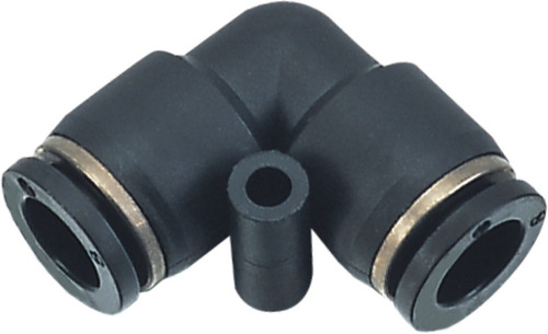 Conector Automático Codo Para Tubo De 6 Mm